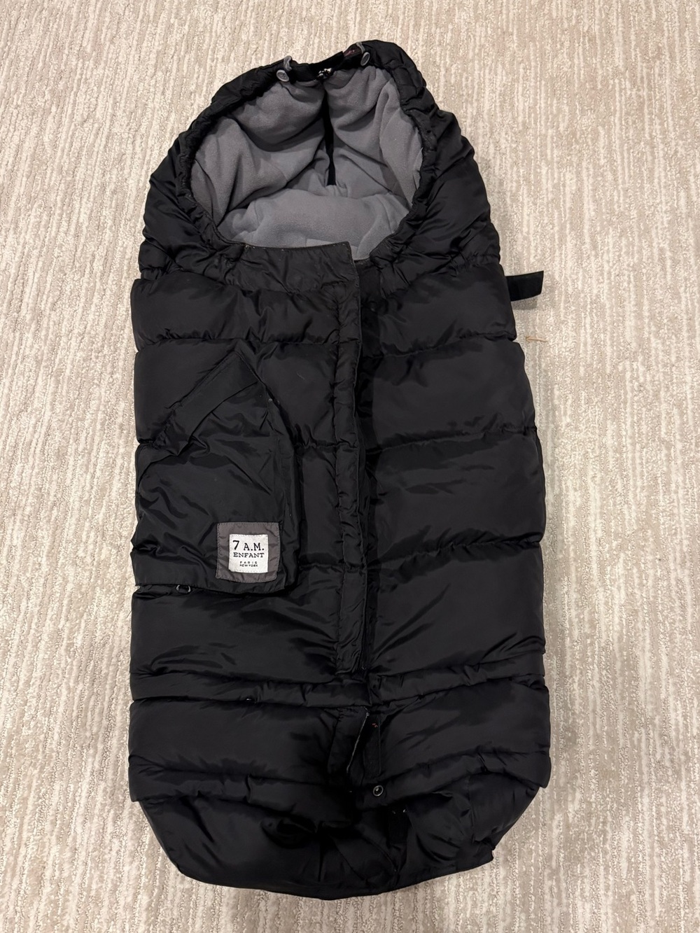 7AM ENFANT Black Blanket 212 Evolution Footmuff